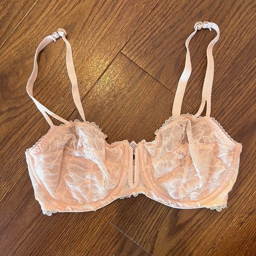 Auden Women's Pink and Tan Bra